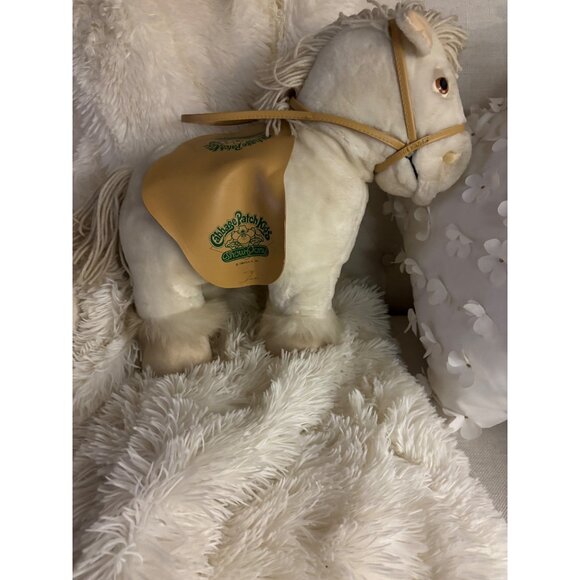 Vintage Cabbage Patch Kids Show Horse Plush Soft Stuffed Animal Saddle - Picture 2 of 16